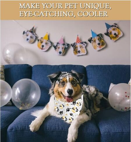 JXGZSO 1 Piece Graduation Announcement Dog Bandana Graduation Themed Tie On Scarf Grad Party Gift (Graduation Dog) in Kuwait