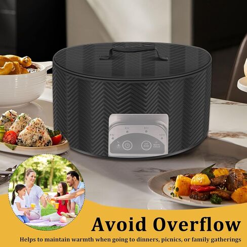 Slow Cooker Cover with Aluminum Foil Lining for & 6, 7, 8 Quart Oval Slow Cookers Small Appliance Covers, Dust Cover with Clear Window in Kuwait