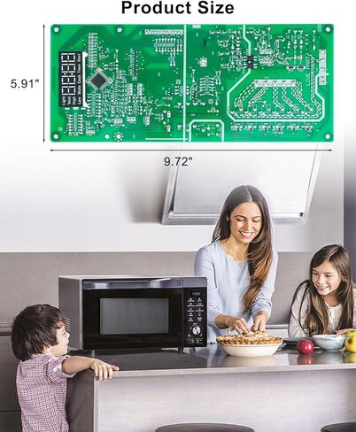 WB27X29801 Microwave Main Control Board Fits for GE Microwaves JNM3163RJ5SS JVM3162RJ5SS, Replaces WB27X38153 4586374 AP6327864 PS12299300 Microwaves Parts in Kuwait