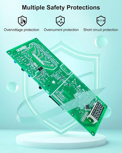 WB27X29801 Microwave Main Control Board Fits for GE Microwaves JNM3163RJ5SS JVM3162RJ5SS, Replaces WB27X38153 4586374 AP6327864 PS12299300 Microwaves Parts in Kuwait