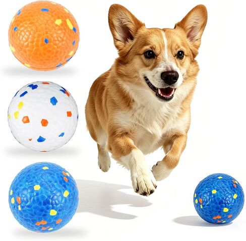 Dog Balls Tennis balls for Dogs, Interactive Dog Toys for Aggressive Chewers ,Indestructible Dog Toy to Keep Them Busy, Puppy Chew Toys for Teething, Durable Dog Ball for Medium Small Dog (2.6") in Kuwait