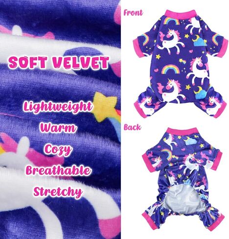 Dog Pajamas Soft Lightweight Dog Onesies Outfit Clothes for Small Medium Large Puppy Pjs for Pet Boys Girls Dogs Cats in Kuwait
