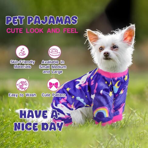 Dog Pajamas Soft Lightweight Dog Onesies Outfit Clothes for Small Medium Large Puppy Pjs for Pet Boys Girls Dogs Cats in Kuwait