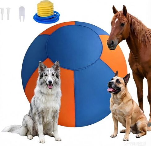 18'' Herding Ball for Dogs –Enhanced Chew Resistance with Durable 900D Oxford Cover, Interactive Dog Toy for Australian Shepherds, Cattle, Border Collies, Outdoor Training & Backyard Play in Kuwait