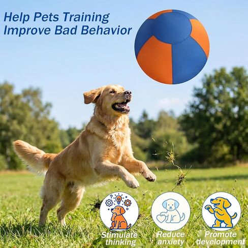 18'' Herding Ball for Dogs –Enhanced Chew Resistance with Durable 900D Oxford Cover, Interactive Dog Toy for Australian Shepherds, Cattle, Border Collies, Outdoor Training & Backyard Play in Kuwait