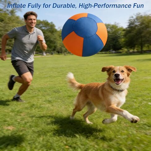 18'' Herding Ball for Dogs –Enhanced Chew Resistance with Durable 900D Oxford Cover, Interactive Dog Toy for Australian Shepherds, Cattle, Border Collies, Outdoor Training & Backyard Play in Kuwait