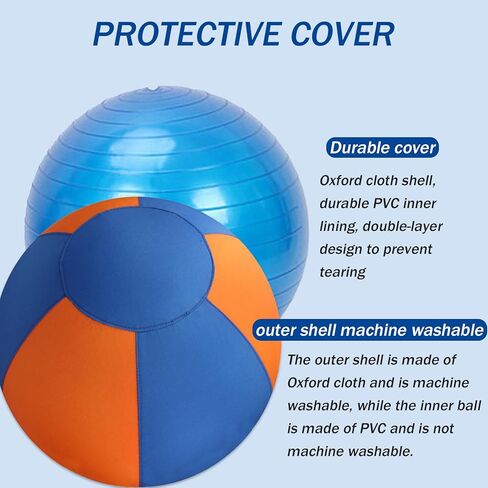18'' Herding Ball for Dogs –Enhanced Chew Resistance with Durable 900D Oxford Cover, Interactive Dog Toy for Australian Shepherds, Cattle, Border Collies, Outdoor Training & Backyard Play in Kuwait