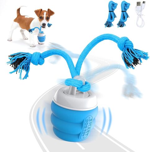 Interactive Dog Toys Ball - Fun Moving Dog Toys to Keep Them Busy | Rechargeable Smart Automatic Dog Ball for Large, Medium, and Small Puppy Dogs for Boredom, Blue in Kuwait
