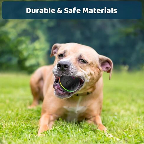 Interactive Dog Toys Ball, Moving Activated Automatic Bouncing Rolling Dog Balls with Led Lights, Smart Interactive Dog Toy for Puppy/Small/Medium Dogs & USB Random Style in Kuwait