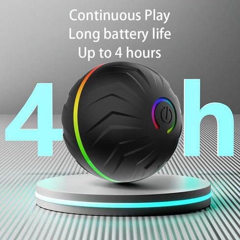 Interactive Dog Toys Ball, Moving Activated Automatic Bouncing Rolling Dog Balls with Led Lights, Smart Interactive Dog Toy for Puppy/Small/Medium Dogs & USB Random Style in Kuwait