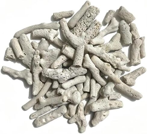 500g/1.1lb Crushed Coral for Freshwater Aquarium, Pond Filter Aquarium Filter Media to Raise ph, Reusable Aquarium Filter, Fish Tank Coral Stones in Kuwait