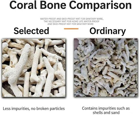 500g/1.1lb Crushed Coral for Freshwater Aquarium, Pond Filter Aquarium Filter Media to Raise ph, Reusable Aquarium Filter, Fish Tank Coral Stones in Kuwait