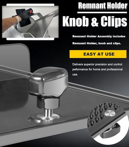 Remnant Holder With Knob Assembly For Bizerba Slicer SE12 SE12D GSP GSPG V12 VS12F, Replace# 60220401708, Meat Slicer Parts Replacement in Kuwait