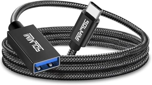 USB C Male To USB Female Adapter Cable 4FT, 5Gbps Data Transfer 15W Charge in Kuwait