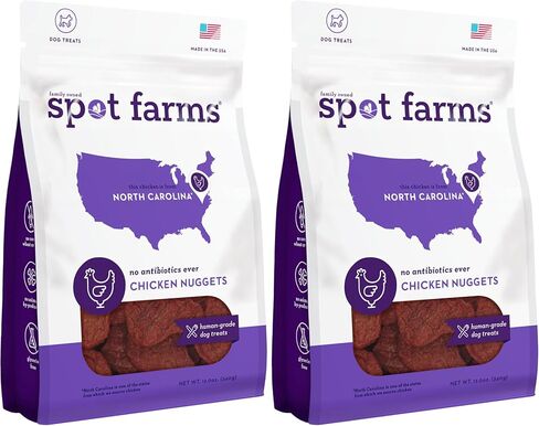 Spot Farms Chicken Nuggets Healthy All Natural Dog Treats Human Grade Grain Free 12 oz in Saudi Arabia