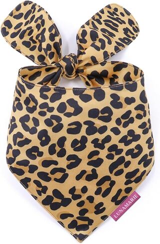 LunaMarie - Luxury Pet Birthday Bandanas -Premium & Silky Poly Fabric | 100% Handmade | Custom Shape Dual Layered (Rebel, Medium) in Kuwait