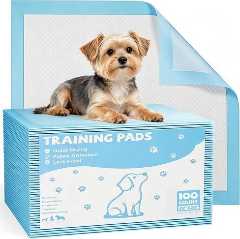 Dog Puppy Pads, Pee Pads for Dogs Potty Training, 150 Count 22"x22" Ultra-Absorbent 6-Layer Leak-Proof Disposable , Quick-Dry Surface, Pet Incontinence Pad in Kuwait