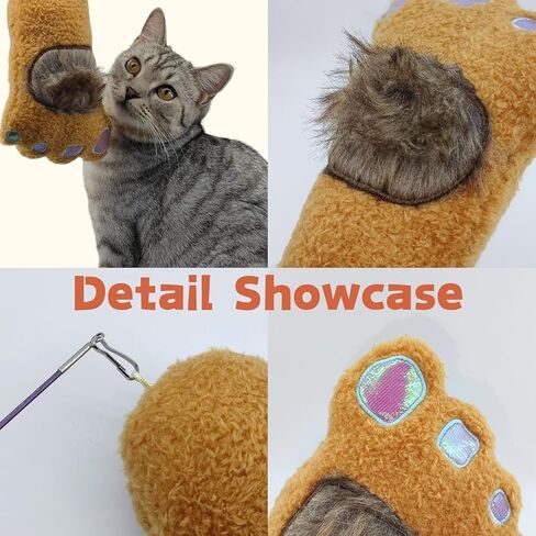 Cat Toy Stinky Paws, Filled with Valerian Catnip, Hang Anywhere, Features Crinkle Paper and Rattle, Multi-Function Interactive Cat Toy, Suitable for All Cat Breeds in Kuwait