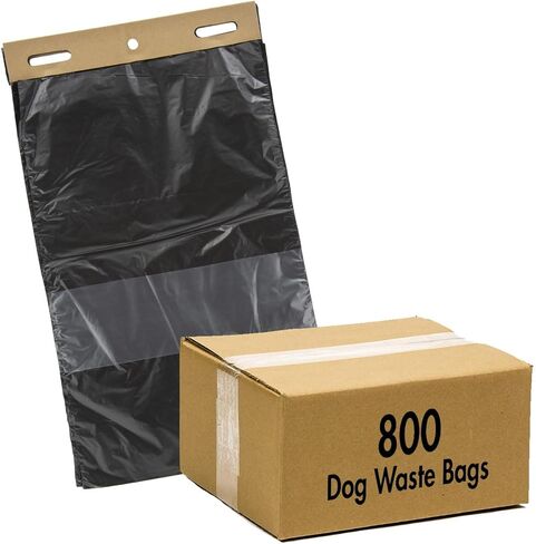 حزمة رؤوس إعادة تعبئة محطة نفايات الكلاب من الدرجة التجارية من Zero Waste USA - 800 كيس رأس على 8 رؤوس كل منها 100 ولفة واحدة مكونة من 50 بطانة علب لمحطة نفايات الكلاب - أكياس أكثر سمكًا بنسبة 40% من العلامات التجارية المنافسة in Kuwait