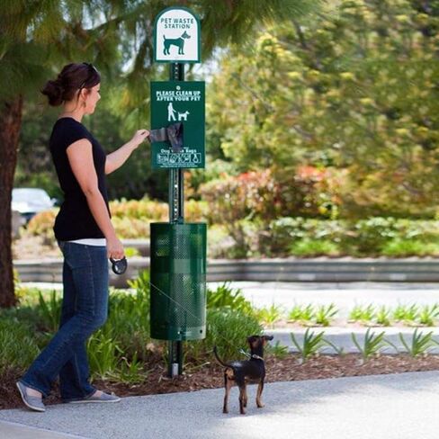 حزمة رؤوس إعادة تعبئة محطة نفايات الكلاب من الدرجة التجارية من Zero Waste USA - 800 كيس رأس على 8 رؤوس كل منها 100 ولفة واحدة مكونة من 50 بطانة علب لمحطة نفايات الكلاب - أكياس أكثر سمكًا بنسبة 40% من العلامات التجارية المنافسة in Kuwait