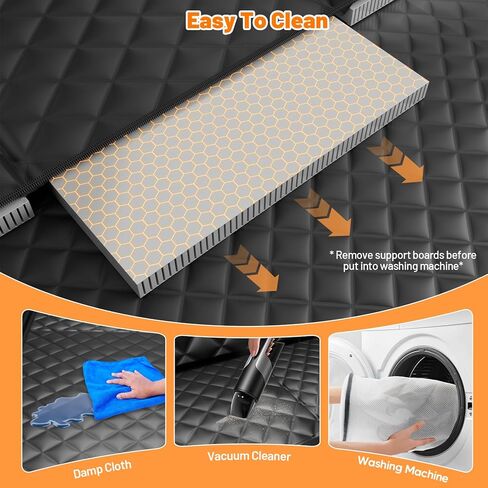 Dog Seat Cover for Back Seat,Waterproof Back Seat Extender for Dogs with Hard Bottom,Dog Hammock for Cars, SUVs,Pet Seat Cover for Back Seat Holds 400lbs with Mesh Window & Pocket in Kuwait