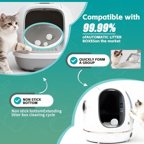 Tapioca Cat Litter, Clumping Low Dust for Automatic Litter Box, Odor Control Natural Plant-Based, 1-Pack in Kuwait