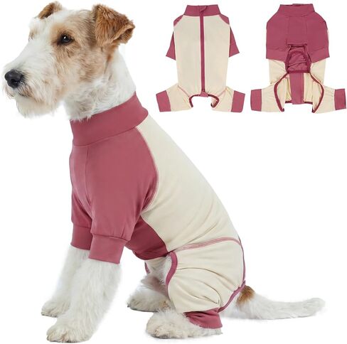 Lelepet Dog Sun Shirt, UPF 50+ Dog Sun Protection Full-Body Shirt, Lightweight Breathable Dog Cooling Vest, Quick Dry Summer Clothes for Small Medium Dogs, Pink 2XL in Kuwait