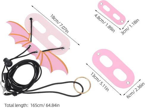 ULTECHNOVO Adjustable Rose Harness and Leash with Wings, Escape-Prevention Outdoor Reptile Leash for Small Pets and Bearded Dragons in Kuwait