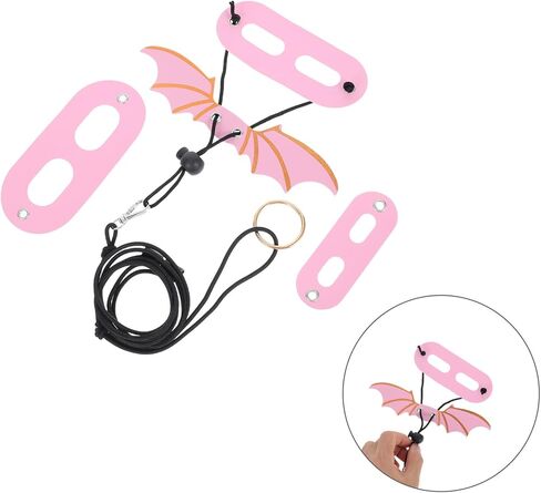ULTECHNOVO Adjustable Rose Harness and Leash with Wings, Escape-Prevention Outdoor Reptile Leash for Small Pets and Bearded Dragons in Kuwait