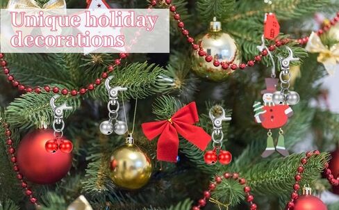 4 Pcs Dog Collar Bells for Dogs Cat Bells for Collar Pet Hanging Ring Bell Accessories for Dog & Cat Pet Pendant Collars Charm with Heavy Duty Snap Clips for Tracking And Training Christmas Gift in Kuwait