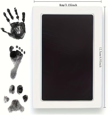 Pet Paw Print Keepsake Kit, Non-Contact Design with 2 Boxes & 4 Impression Papers, Perfect for Pet Memorial & DIY Keepsakes in Kuwait