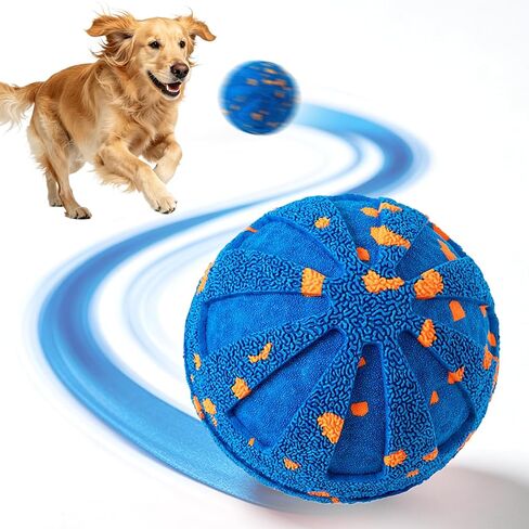 Interactive Dog Toys Ball, 3 Play Modes with Colorful Lights, Automatic Moving, Bouncing, E-TPU Material, Suitable for Large and Medium-Sized Dogs, Used for Boredom Relief and Daily Training in Kuwait