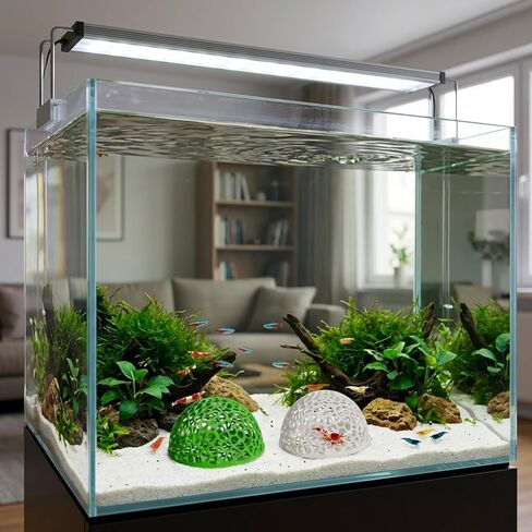 Shrimp Hides for Aquarium, 4-Piece Fish Tank Accessories Set, Aquarium Cave Hideout for Breeding and Shelter, Decorative Fish Tank Decorations with 4.1 Inch Diameter in Kuwait