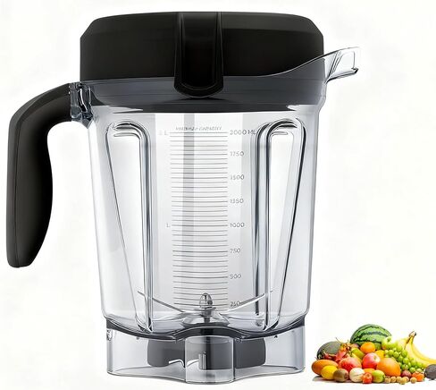 أباريق الخلاط E310 تناسب حاوية Vitamix سعة 64 أونصة، كوب برطمان بديل لـ 5200/7500/5000/6300/750/VM0102/VM0103/VM0197 إبريق الخلاط البلاستيكي in Kuwait