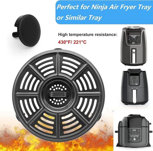 8PCS Air Fryer Rubber Feet for Ninja Air Fryers, Upgraded Air Fryer Silicone Rubber Bumpers Legs Tabs Pieces Parts Tips Spacers for Ninja Air Fryer, Food Grade, High-temperature Resistant in Kuwait