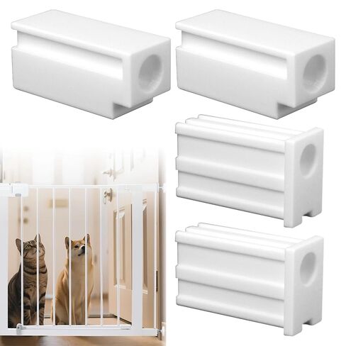 4 Pack Screw Pressure Plate Holder Insert Replacement Part Compatible with Safety 1st Easy Install Gate, Replacement Parts for Walk-Through Gate, 2 Upper & 2 Lower Insert, Quick Fix in Kuwait