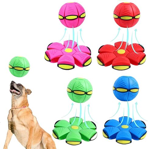 Magic Bouncing Ball, Magic Meta Ball,Magic Flying Saucer,Bouncy Ball,Flying Saucer Dog Toy for Interactive Play for Small and Large Dogs (Blue) in Kuwait
