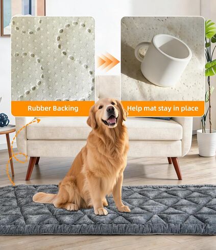 Backseat Pet Bed Mat, Non-Slip Dog Seat Cover with Scratch-Resistant Padding, Dog Bed for Cars, Trucks & SUVs, Universal Fit for Backseat Extenders (Gray) in Saudi Arabia