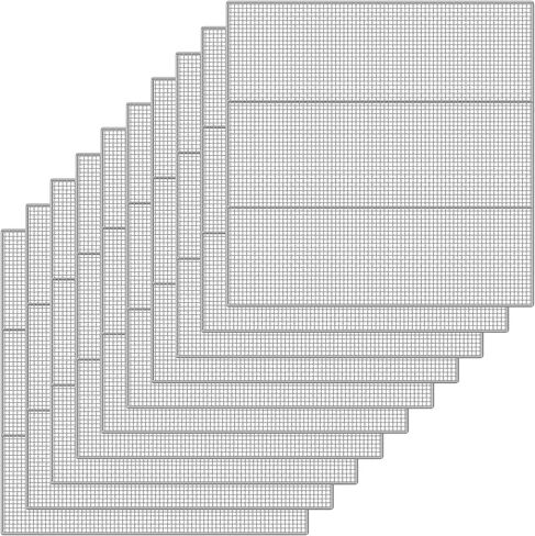 10 Pack 23 x 23 Inch Commercial Donut Fryer Screen | 16 Gauge 304 Stainless Steel | Easy to Clean | Fits Belshaw Avalon Commercial Fryers in Kuwait