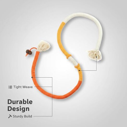 Cat Chew Rope Durable Safe : 3Pcs Natural Organic Cotton Kitten Teething Toy for Indoor Cats, Catnip-Infused Chew Toys for Interactive Boredom Relief & Teeth Cleaning in Kuwait