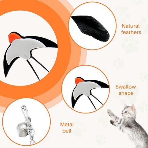 Walfront Interactive Multi Cat Toys for Indoor Cats – Keeps Multiple Cats Busy, Reduces Aggression & Boredom, Perfect for Multi-Cat Homes in Kuwait