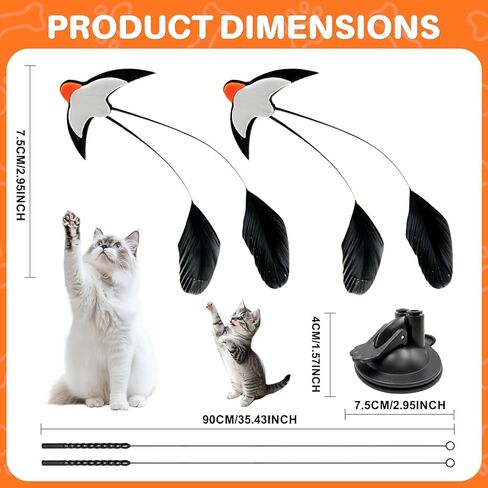 Walfront Interactive Multi Cat Toys for Indoor Cats – Keeps Multiple Cats Busy, Reduces Aggression & Boredom, Perfect for Multi-Cat Homes in Kuwait