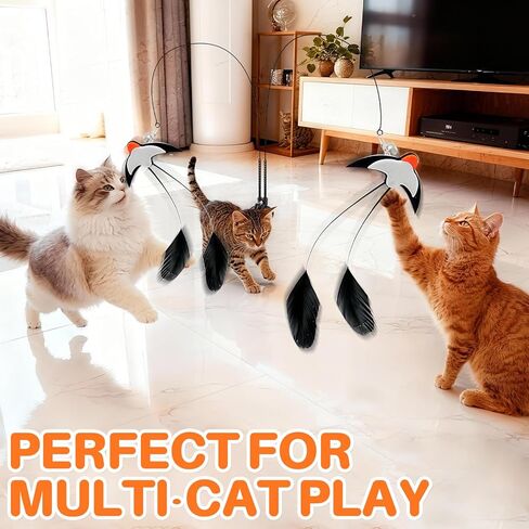 Walfront Interactive Multi Cat Toys for Indoor Cats – Keeps Multiple Cats Busy, Reduces Aggression & Boredom, Perfect for Multi-Cat Homes in Kuwait
