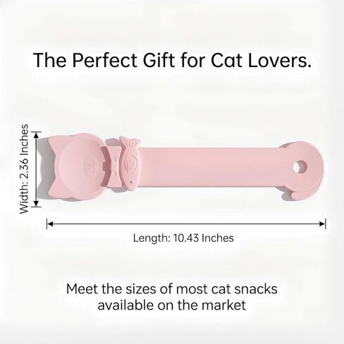 Cat Treat Squeezer Spoon, Lickable Treat Dispenser with Interactive Fish Slider & Safe Cat-Head Bowl, Zero Waste Puree Feeder Clip for Mess-Free Snacking, Tail Hook, Pastel Colors (3 Pack) in Kuwait