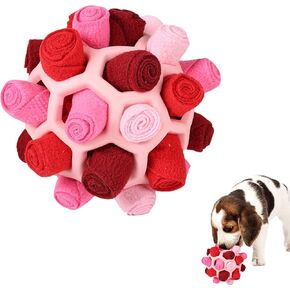 Mira's Pocket Dog Snuffle Ball Toy, Mental Stimulation Chew Toy for Dogs & Cats, 14cm Licking Mat Treat Dispensing Ball with Hollow Design, Slow Feeder for Fast Eaters (Yellow) in Kuwait