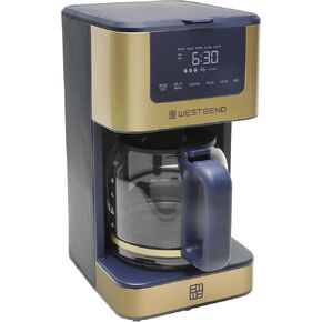 West Bend Timeless 12-Cup Programmable Coffee Maker with Brew Strength Selector for Hot and Iced Coffee, Includes 1-4 Cup Brew Option and Permanent Filter in Saudi Arabia