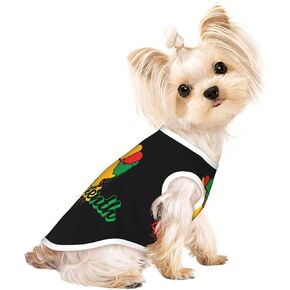 Juneteenth Fist Freedom Day Dogs Shirts الصيف تي شيرت تانك الأعلى سترة بلا أكمام ملابس الكلاب للقطط الصغيرة in Kuwait