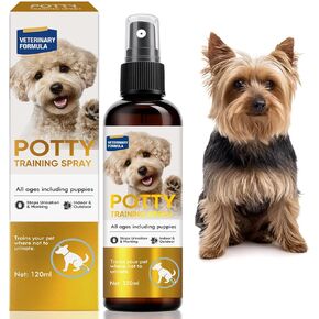 Potty Training Spray for Dogs - Helps Guide Dogs to Pee Pads or Designated Areas, Solving Improper Elimination Habits in Dogs for Indoor & Outdoor Use,120ML in Kuwait