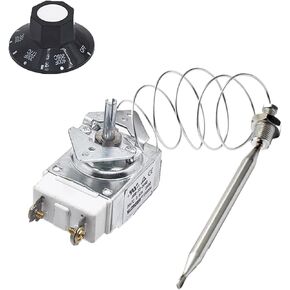1175 Thermostat RX-1-36, 60125401 Deep Fryer Thermostat with Knob Switch,1/4" Mpt Stuff Box Compatible with Pitco 60124501, Royal Range 3113, 5300-401 Deep Fryer Thermostat 200-400F in Saudi Arabia