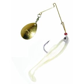Strike King Redfish Magic Saltwater Spinnerbait 1/8oz Pearl/Pearl Head (RMG18-844) in Kuwait